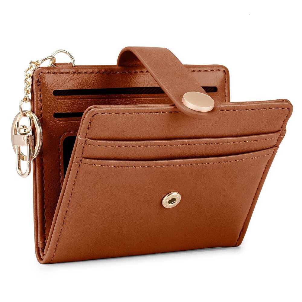 8375 Slim Wallet ,RFID Blocking Bifold Credit Card Holder with Zipper Coin